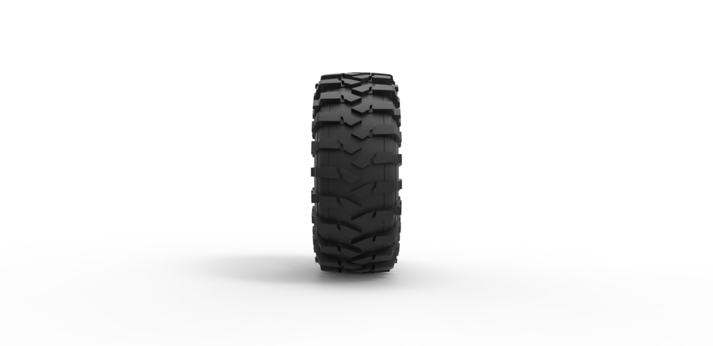 Diecast offroad tire 39 Scale 1:25 3D Print 483595