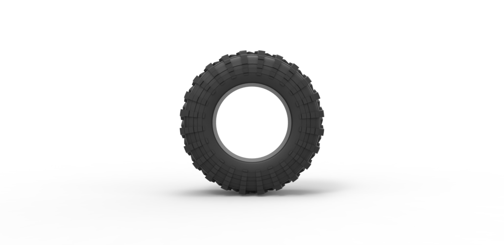 Diecast offroad tire 39 Scale 1:25 3D Print 483596