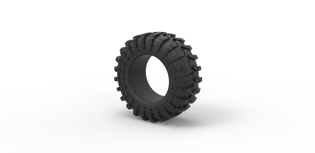 Diecast offroad tire 39 Scale 1:25 3D Print 483598