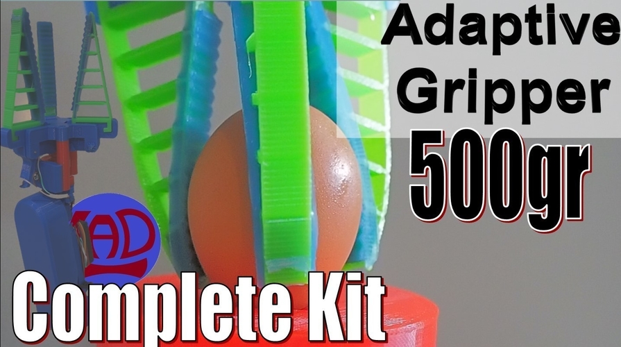ADAPTIVE GRIPPER-IMPROVED VERSION WITH ARDUINO CODE 3D Print 483603