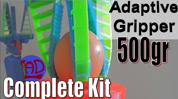 Medium ADAPTIVE GRIPPER-IMPROVED VERSION WITH ARDUINO CODE 3D Printing 483603