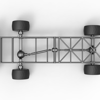 Chassis of 4wd pulling truck Scale 1:25 - Thumbnail 10