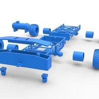 Chassis of 4wd pulling truck Scale 1:25 - Thumbnail 17