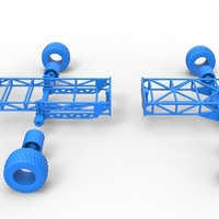 Chassis of 4wd pulling truck Scale 1:25 - Thumbnail 18