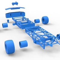 Chassis of 4wd pulling truck Scale 1:25 - Thumbnail 20