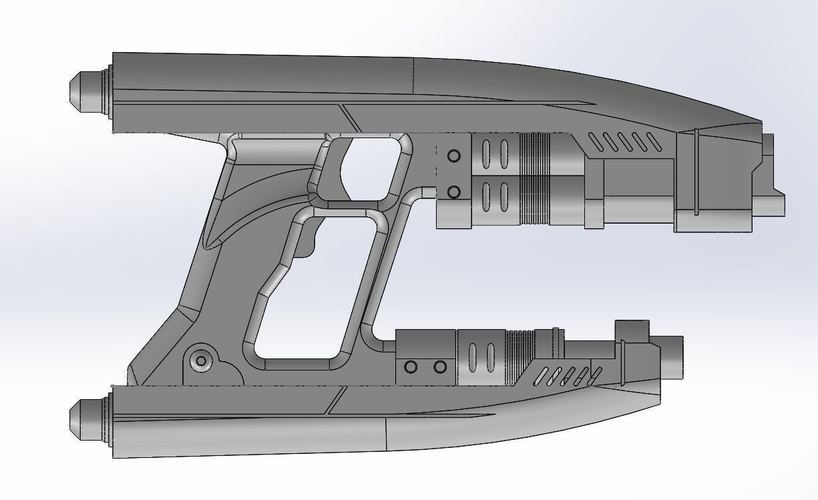 Star-Lord Quad Blaster 3D 1 Part Printable model 3D Print 483665