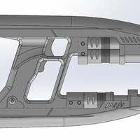 Star-Lord Quad Blaster 3D 1 Part Printable model - Thumbnail 2