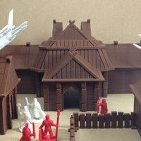 Small Viking Village (18mm scale) 3D Printing 48367