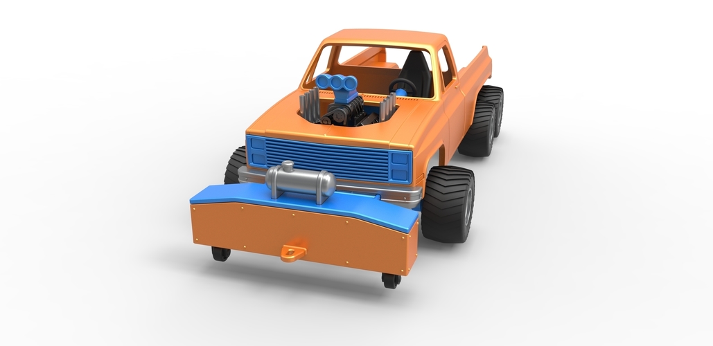 Pulling truck 6wd Scale 1:25 3D Print 483672