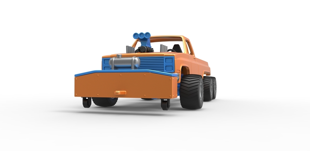 Pulling truck 6wd Scale 1:25 3D Print 483673