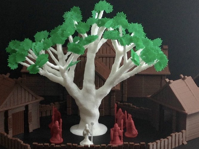 Sacred Ash Tree (18mm scale) 3D Print 48371