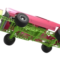 Pulling truck 4wd with Car shell Scale 1:25 - Thumbnail 3