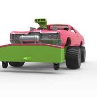 Pulling truck 4wd with Car shell Scale 1:25 - Thumbnail 5