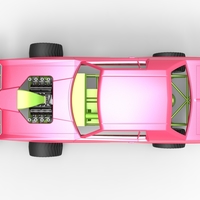 Pulling truck 4wd with Car shell Scale 1:25 - Thumbnail 10