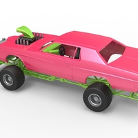 Pulling truck 4wd with Car shell Scale 1:25 - Thumbnail 11