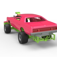 Pulling truck 4wd with Car shell Scale 1:25 - Thumbnail 12