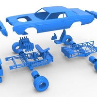 Pulling truck 4wd with Car shell Scale 1:25 - Thumbnail 15