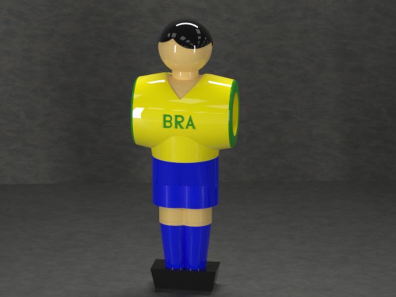 Table soccer figures with configurator