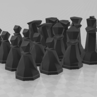 Faceted Chess Set - Thumbnail 2
