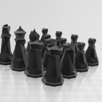 Faceted Chess Set - Thumbnail 3