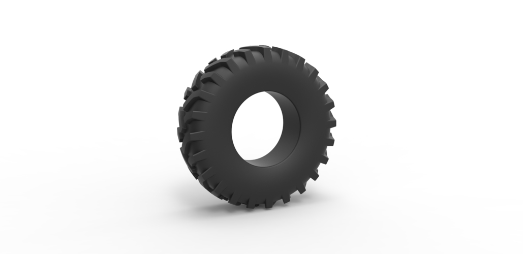 Offroad tire 40 Scale 1:25 3D Print 483781