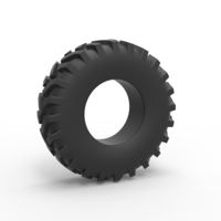 Small Offroad tire 40 Scale 1:25 3D Printing 483781