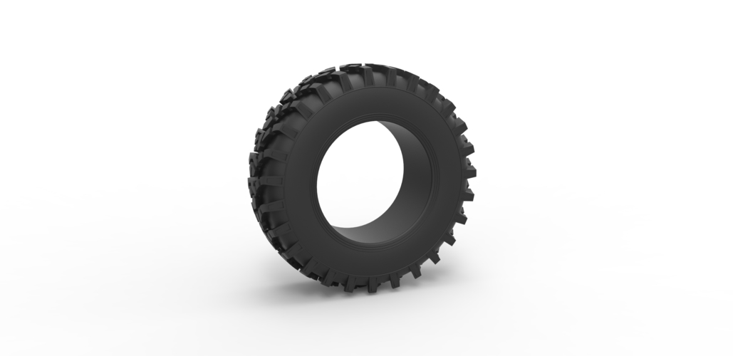 3D Printed Diecast Nokian Ground King tire Scale 1:25 by ...