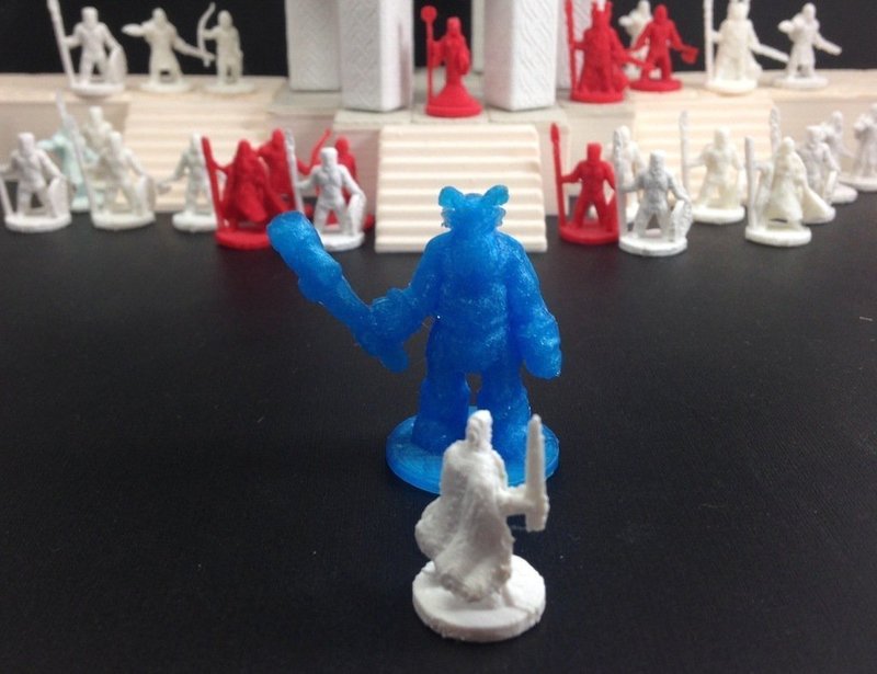 Noble Hero and Elder Hill Troll (18mm scale)