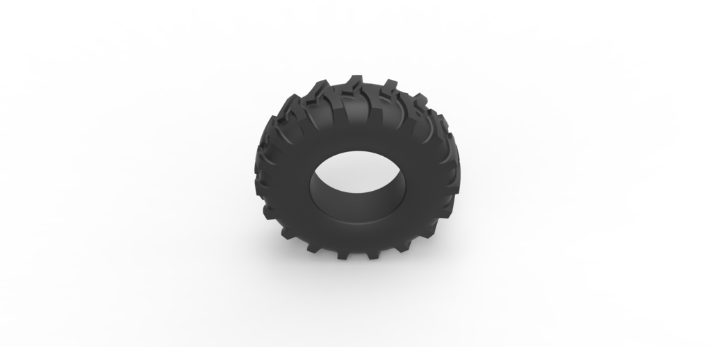 Diecast offroad tire 41 Scale 1:25 3D Print 483898