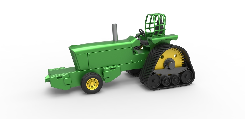 3D Printed Diecast Pulling Tractor John Deere 6030T Pro Stock Scale 125 by CosplayItemsRock