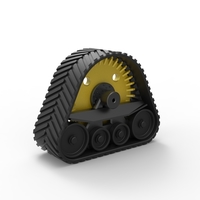 Rear Track of tractor John Deere 6030T Scale 1:25 - Thumbnail 9