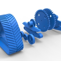 Rear Track of tractor John Deere 6030T Scale 1:25 - Thumbnail 24