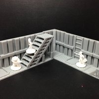 Small Wayfarer Modular Tech Conveyance Tiles (18mm scale) 3D Printing 48404