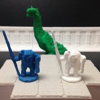 Small Dominion ExoKnight Lancer (18mm scale) 3D Printing 48405