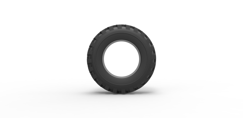 Diecast offroad tire 43 Scale 1:25 3D Print 484058