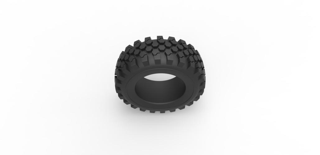 Diecast offroad tire 43 Scale 1:25 3D Print 484059