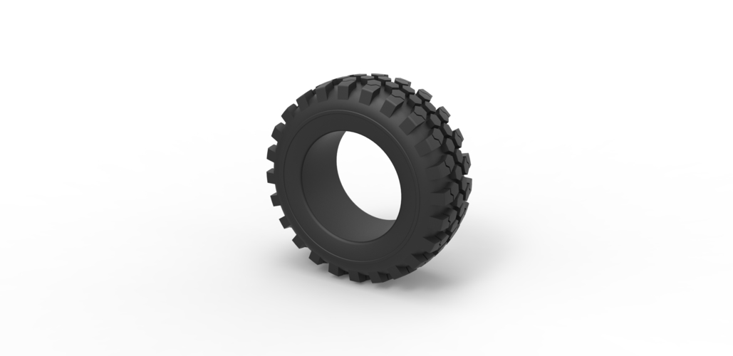 Diecast offroad tire 43 Scale 1:25 3D Print 484060