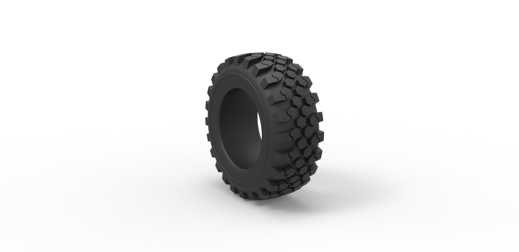 Diecast offroad tire 43 Scale 1:25 3D Print 484061
