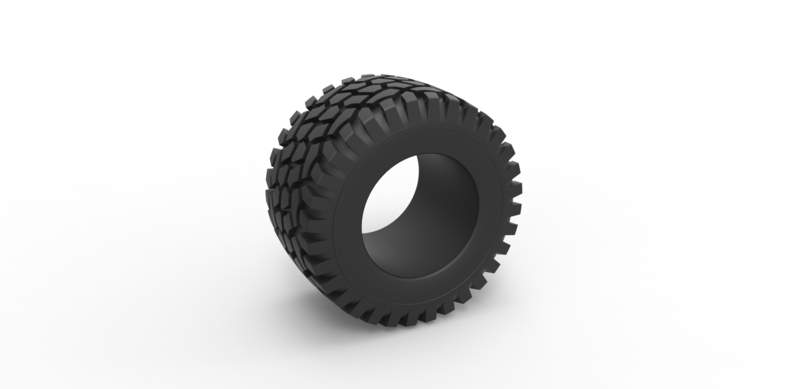 Diecast offroad tire 44 Scale 1:25