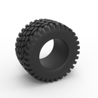 Diecast offroad tire 44 Scale 1:25 - Thumbnail 1