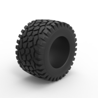 Diecast offroad tire 44 Scale 1:25 - Thumbnail 2