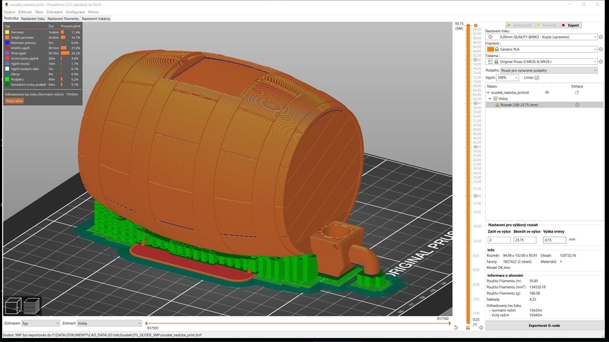 Small barrel ( 0,5l ) for small party 3D Print 484113