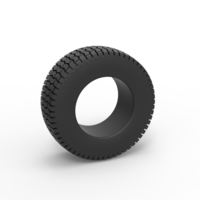 Small Diecast offroad tire 45 Scale 1:25 3D Printing 484115