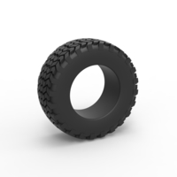 Small Diecast offroad tire 46 Scale 1:25 3D Printing 484125