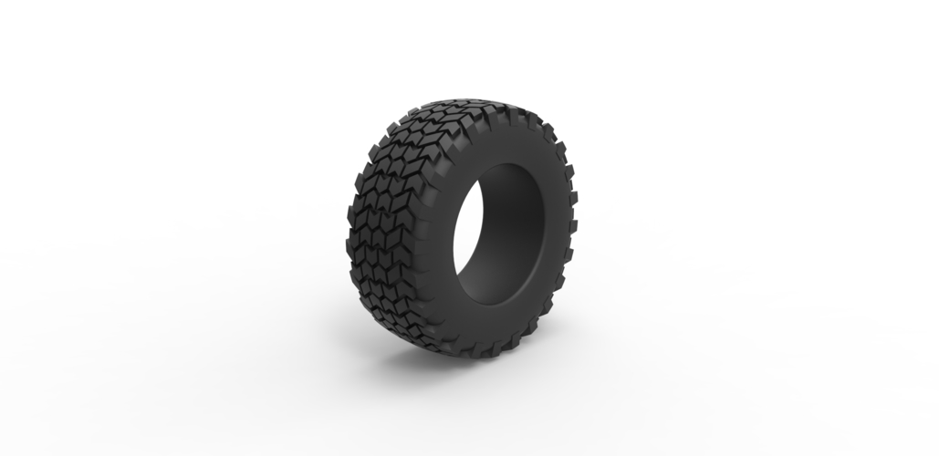 Diecast offroad tire 46 Scale 1:25 3D Print 484126