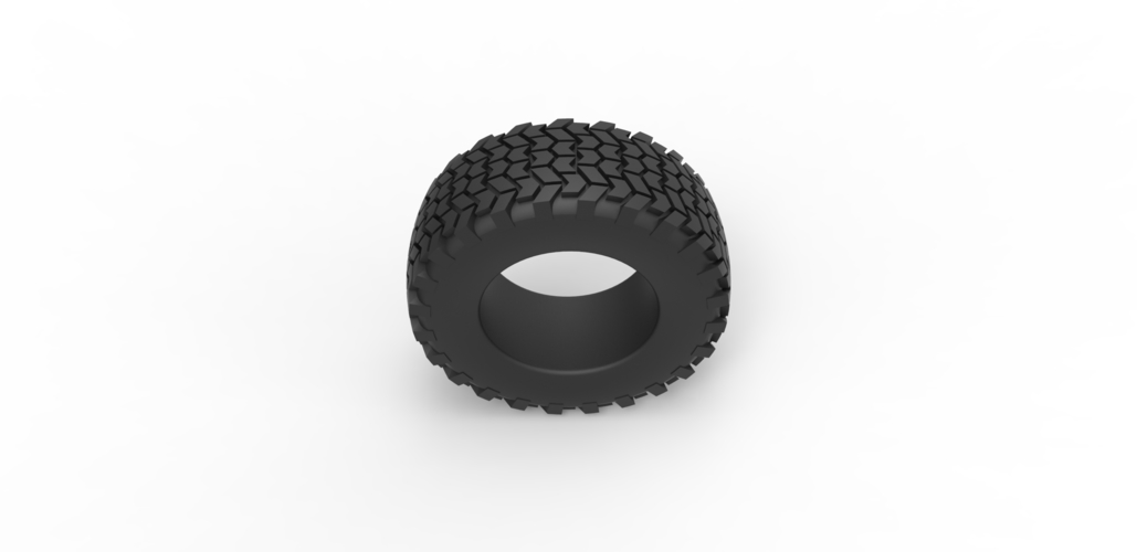 Diecast offroad tire 46 Scale 1:25 3D Print 484130