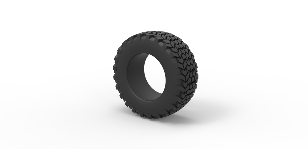 Diecast offroad tire 46 Scale 1:25 3D Print 484131