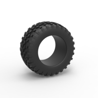 Small Diecast offroad tire 47 Scale 1:25 3D Printing 484133