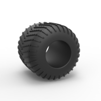 Diecast low pressure tire 8 Scale 1:25 - Thumbnail 1