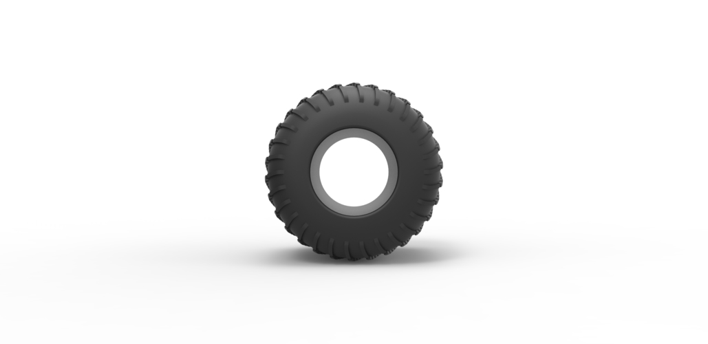 Diecast low pressure tire 8 Scale 1:25 3D Print 484146